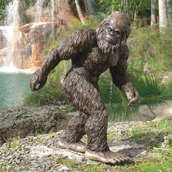 image of a Bigfoot statue