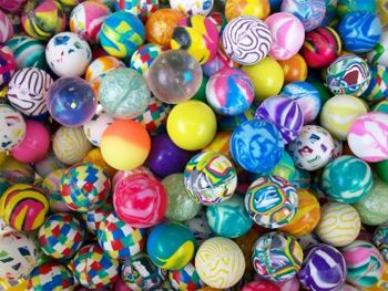 image of a bunch of colorful bouncy balls