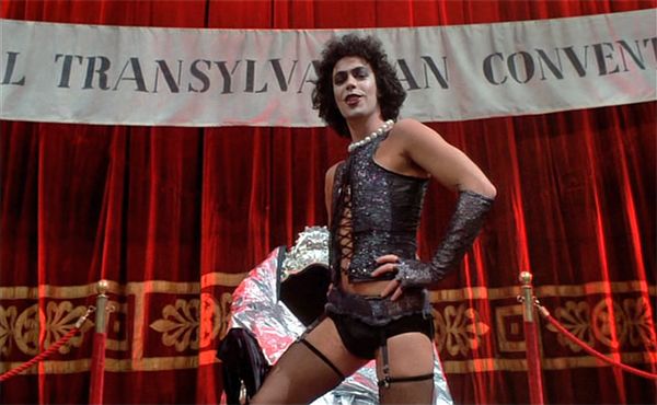 image of Tim Curry as Dr. Frank-N-Furter in Rocky Horror Picture Show