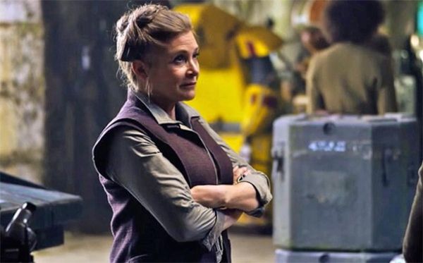 image of Carrie Fisher as General Leia from The Force Awakens