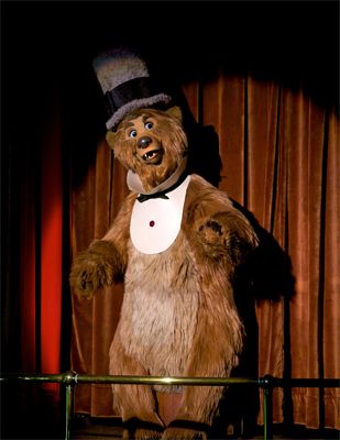 image of Henry, a 7-foot-tall animatronic bear who is the MC of Disney's Country Bear Jamboree