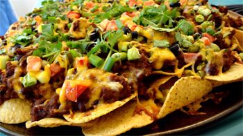 image of a plate of nachos