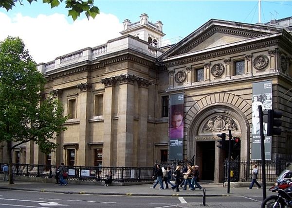 image of the exterior of the National Portrait Gallery in London