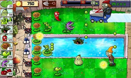 image of the video game Plants vs. Zombies