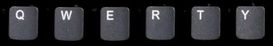 image of the Q, W, E, R, T, and Y keys on a black keyboard