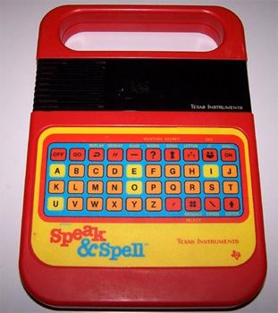image of a Speak & Spell electronic toy