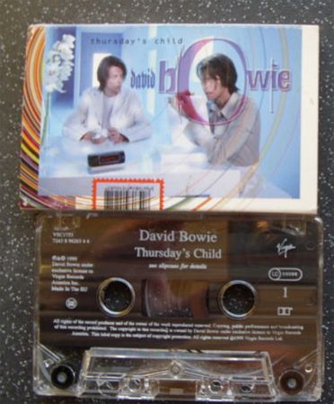 image of a cassette single of David Bowie's track 'Thursday's Child'