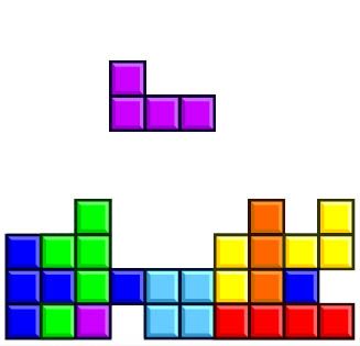 image of colored blocks from the video game Tetris