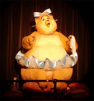 image of Trixie, an animatronic bear from Disney's Country Bears Jamboree