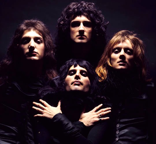 image of the four members of the band Queen