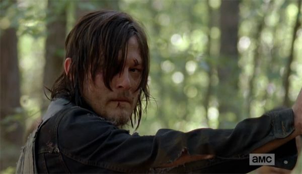image of Daryl from The Walking Dead, with a soulful look on his face