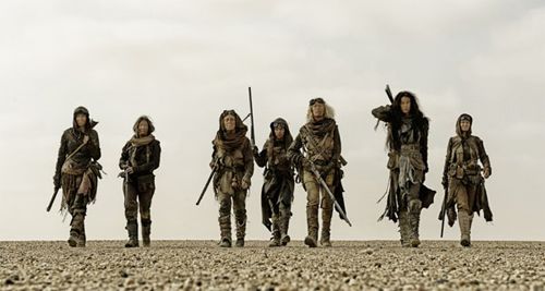 image of women walking across the desert in Mad Max: Fury Road