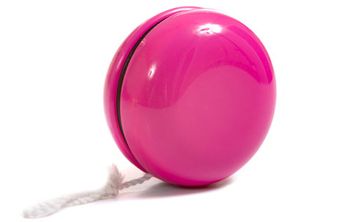 image of a pink yo-yo