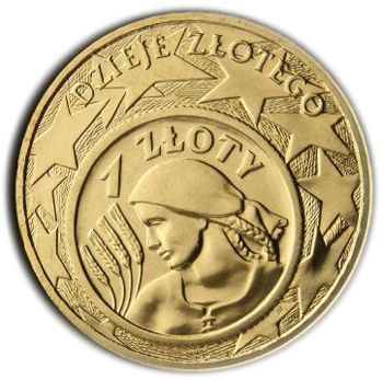 image of a gold Polish coin