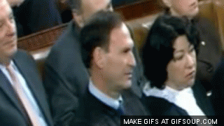 gif of Alito making his face and mouthing the word 'no'