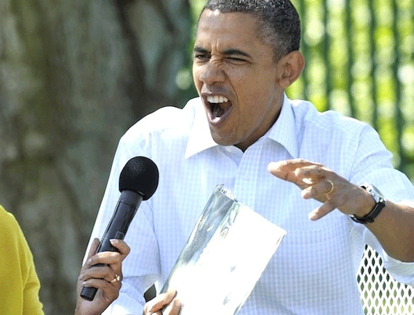 gif of Obama making great monster faces