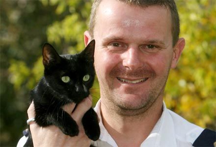 image of Mr. Knight and Jolie the Cat