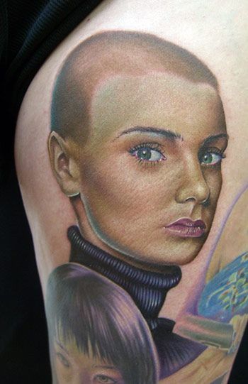 image of a Sinéad O'Connor tattoo
