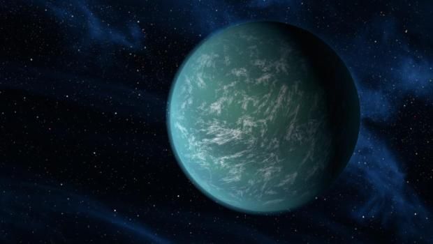 artist's rendering of a planet known as Kepler-22b
