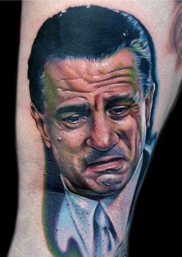 image of a Robert De Niro tattoo