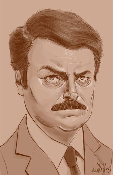 portrait of Ron Swanson