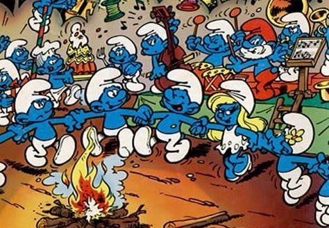 image of the Smurfs