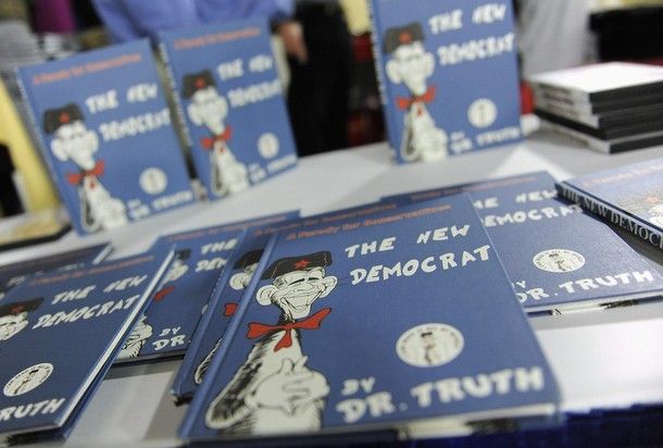 an image of a Dr. Seuss-like book mocking President Obama