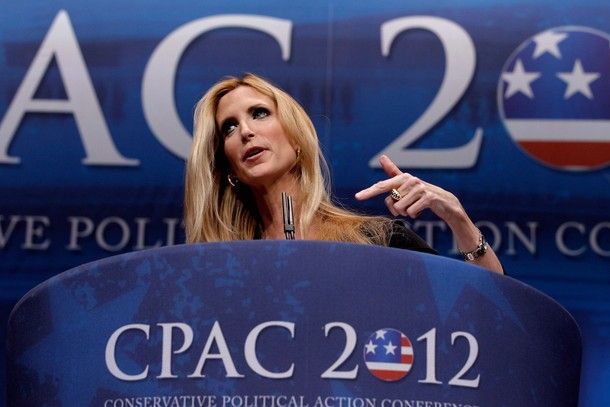 image of Ann Coulter pointing