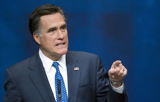 image of Mitt Romney pointing
