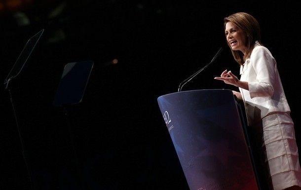 image of Michele Bachmann pointing