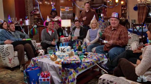 image of the whole gang at Jerry's birthday party