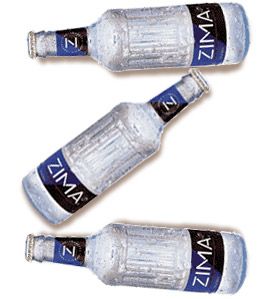 images of three bottles of Zima