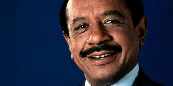 close-up image of Sherman Hemsley's face