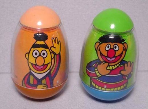 image of Bert & Ernie weebles-wobbles