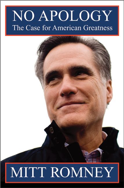 image of the cover of Mitt Romney's book, 'No Apology'