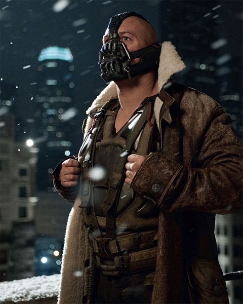 Tom Hardy as Bane in The Dark Knight Rises