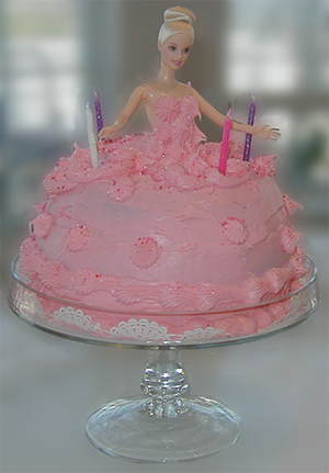 Barbie Birthday Cake on So Much I Baked You Your Very Own Barbie Birthday Cake