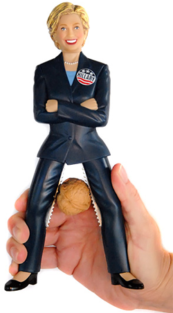 image of a Hillary Clinton nutcracker