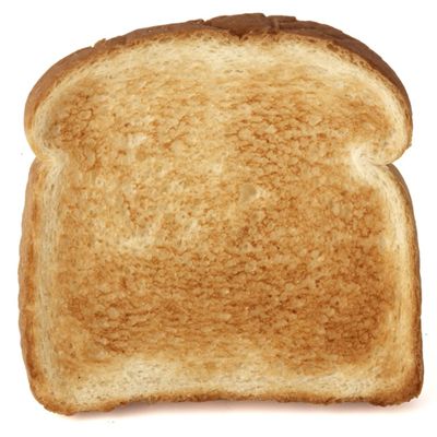 image of a piece of dry white toast