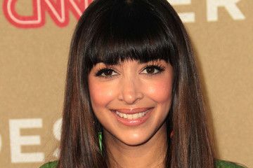 image of actress Hannah Simone, a young multiracial woman of primarily Indian descent