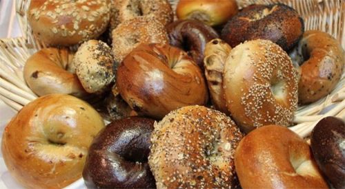 image of an array of various types of bagels