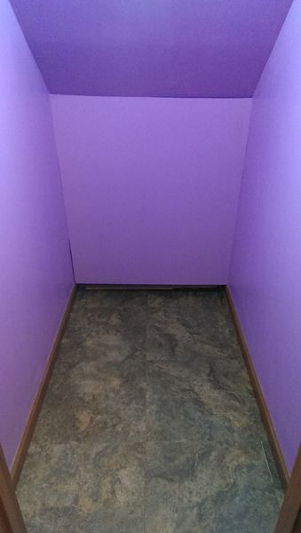 image of the closet with tiled floor