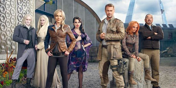 image of some of the primary cast members from the Syfy series Defiance