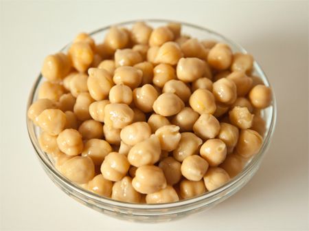 image of a bowl of garbanzo beans