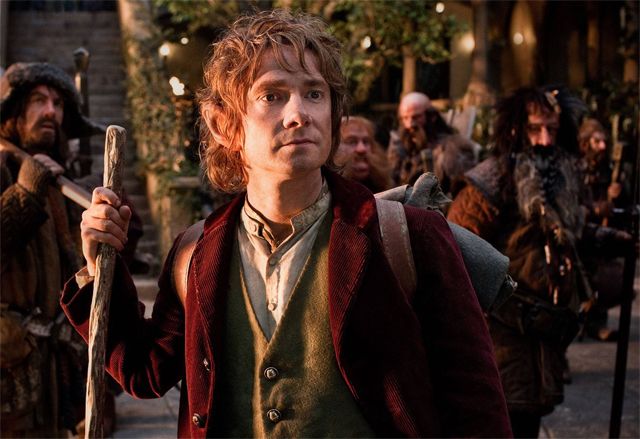 image of Martin Freeman as The Hobbit, in a still from the movie