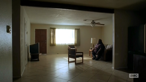 screen cap of Huell from Breaking Bad sitting alone in an empty room