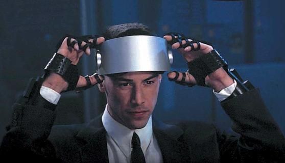image of Keanu Reeves as Johnny Mnemonic in the movie of the same name