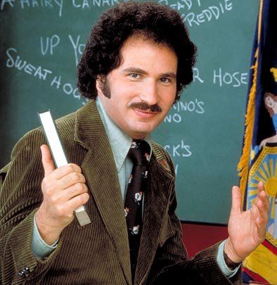 image of Gabe Kaplan as Mr. Kotter from the US television series 'Welcome Back, Kotter'
