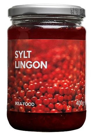 an image of Ikea brand lingonberry jam
