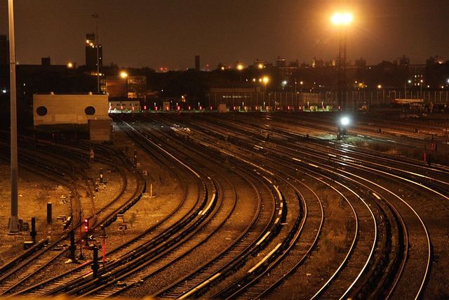 image of the Stillwell Trainyard, empty